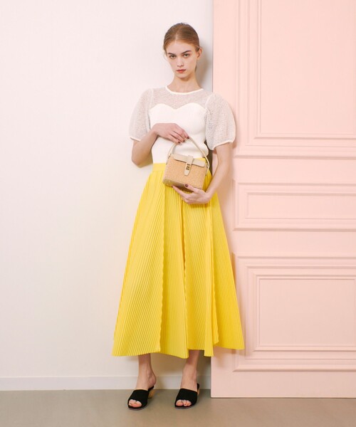 LOULOU WILLOUGHBY◆レーシーニットビスチェプルオーバー/トップス/2/レーヨン/BLK LOULOU WILLOUGHBY ニット セーター 「LOULOU WILLOUGHBY