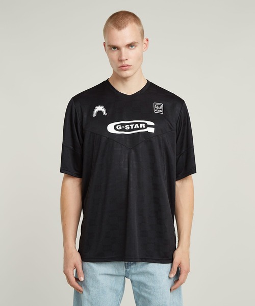 G-STAR RAW tシャツ FOOTBALL JERSEY T-SHIRT/フットボールゲーム