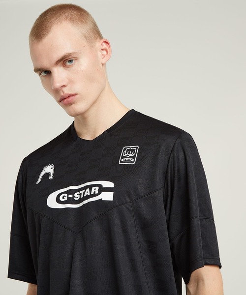G-STAR RAW tシャツ FOOTBALL JERSEY T-SHIRT/フットボールゲーム