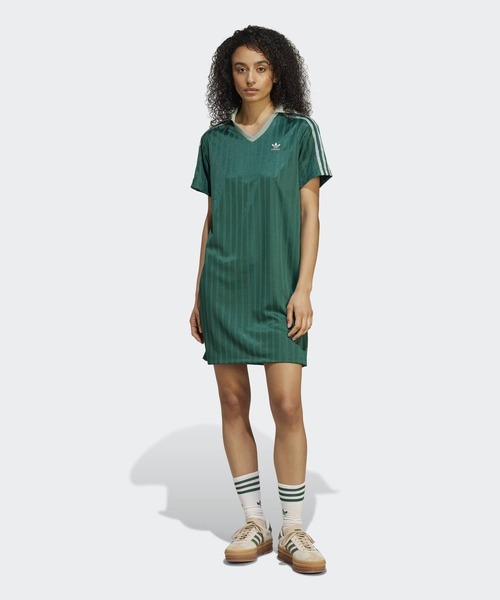アディダス　オリジナルス　レディース　チュニック adidas（アディダス） ワンピース アディカラー サッカー ジャカード V