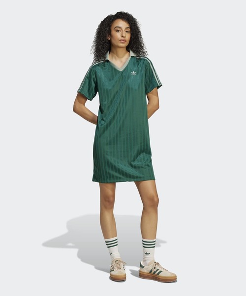 売り切り祭りadidas orijinals 激レアジャージワンピ♡ adidas（アディダス） レディース W S/S DRESS(PINST) ワンピース