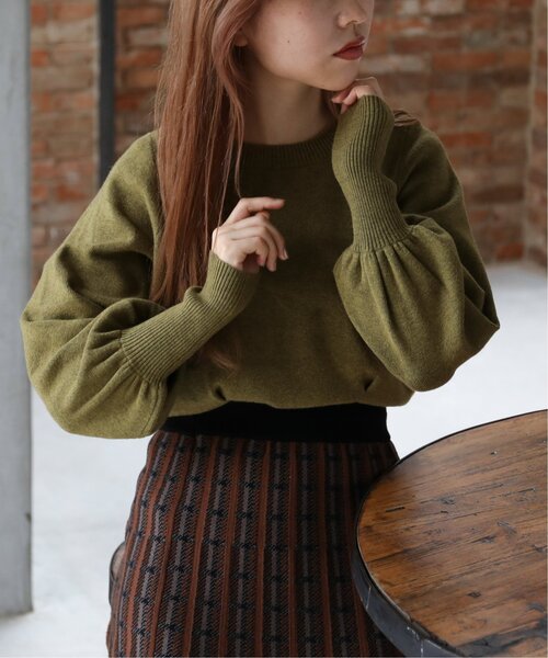 「RAY CASSIN」 長袖ニット FREE パープル レディース_画像3