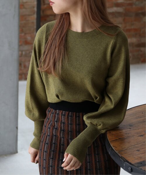 「RAY CASSIN」 長袖ニット FREE パープル レディース_画像4