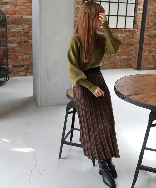 「RAY CASSIN」 長袖ニット FREE パープル レディース_画像6