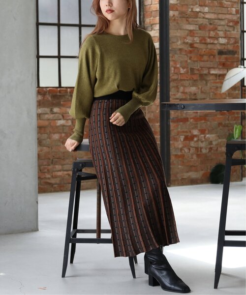 「RAY CASSIN」 長袖ニット FREE パープル レディース_画像7