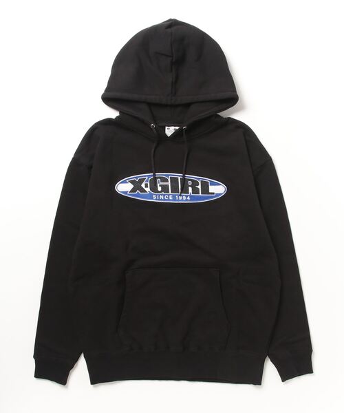 「X-girl」 プルオーバーパーカー L ブラック レディース X-girl 「X-girl」 プルオーバーパーカー M ブラック レディース