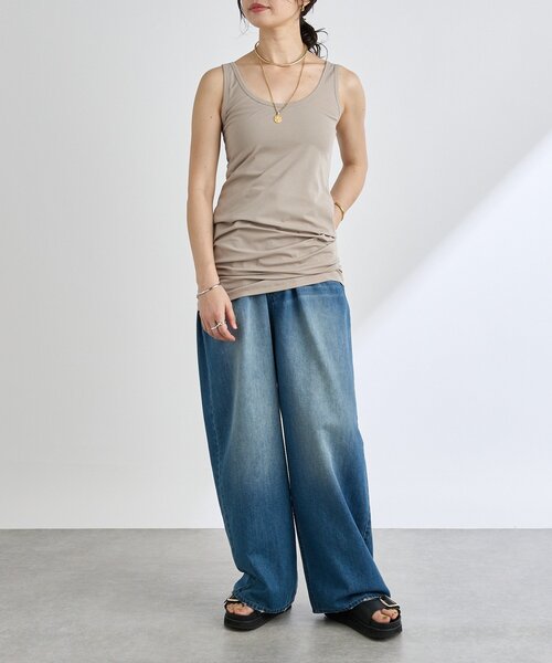新品未使用★RIVE DROITE ルーズデニムスカート RIVE DROITE デニムスカート 「MONN.:.(モン)」LOOSE DENIM
