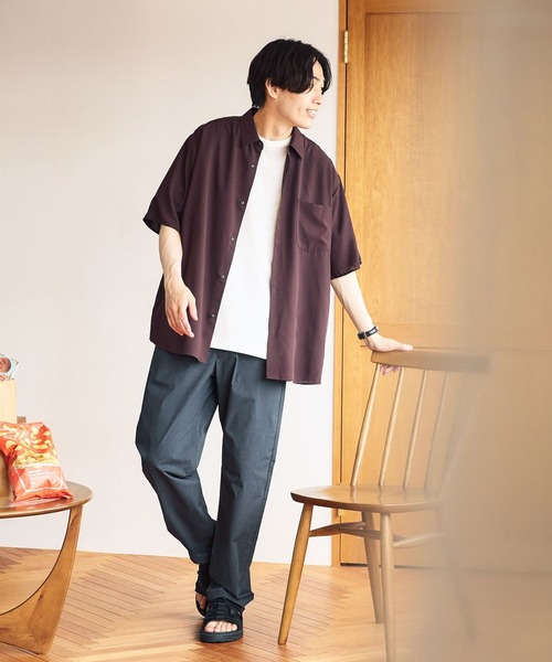 下関国際シャツ GLOBAL WORK（グローバルワーク） シャツ サラサマ快適シャツ