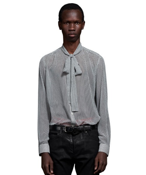 GalaabenD ガラアーベント ボウタイシャツ サイズ44 ブラウス リボン GalaabenD ガラアーベント ボウタイシャツ サイズ44 ブラウス リボン