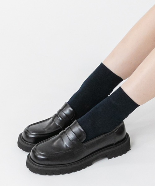 HEILIS（ヘイリス） ローファー トラックソールプレーンローファー