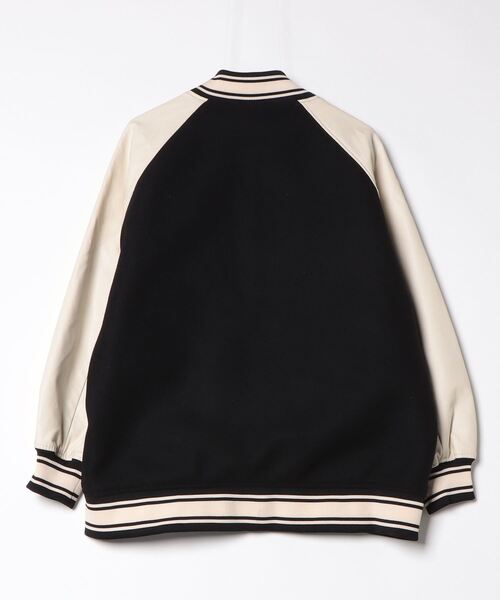 「MURUA」 スタジャン FREE ブラック レディース_画像2