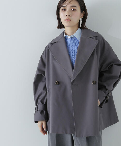 「NATURAL BEAUTY BASIC」 トレンチコート MEDIUM オフホワイト レディース