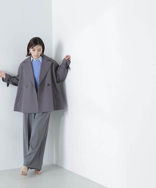 「NATURAL BEAUTY BASIC」 トレンチコート MEDIUM オフホワイト レディース