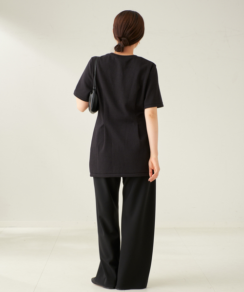 フォルム チュニックTシャツ（Tシャツ／カットソー）｜Plage