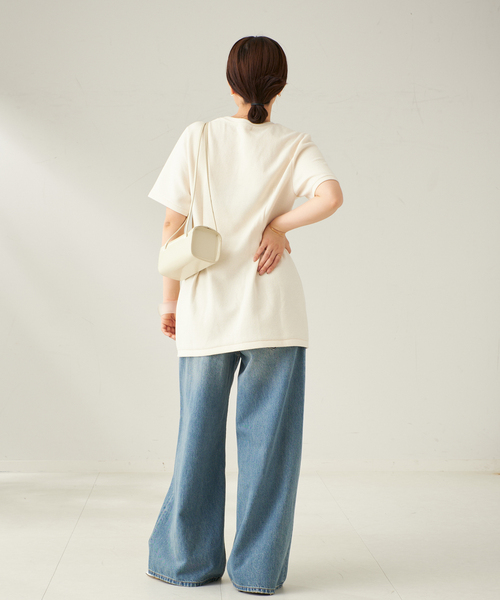 plage tシャツ フォルム チュニックTシャツ レディース