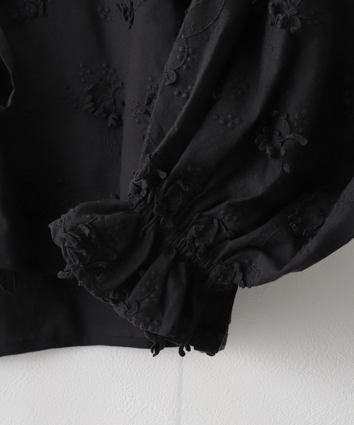 crinkle コート アウター 「crinkle crinkle」 3D embroidery