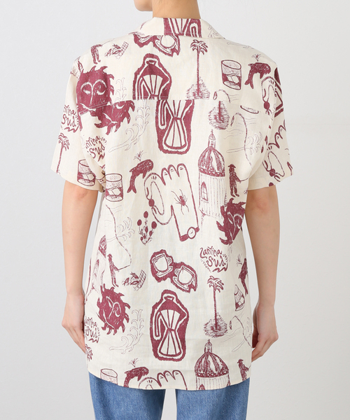 ブラウス シャツ 「OAS/オーエーエス」 Cantina Cuba Linen Shirt レディース JOURNAL STANDARD ブラウス シャツ 「OAS/オーエーエス