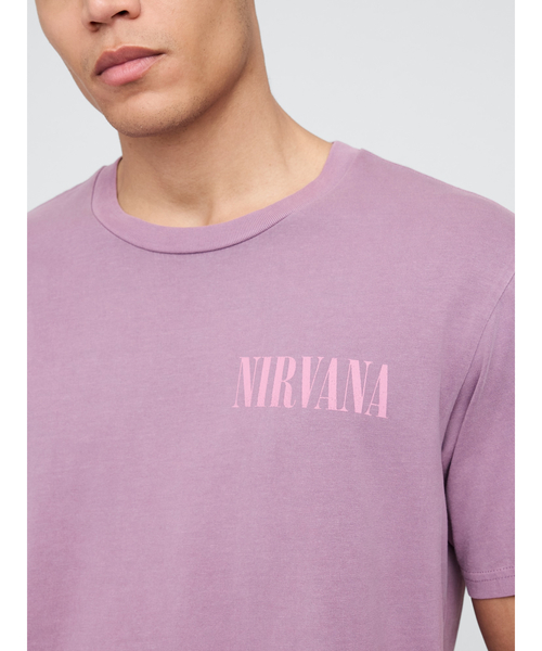 GAP tシャツ ○ニルヴァーナ リラックス グラフィックTシャツ