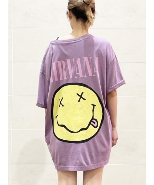 nirvana Tシャツ スマイル（ファッション）（サイズ（S/M/L）：S