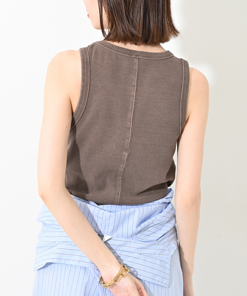 タンクトップ ノースリーブ 「追加」コットンテレコアメスリ レディース SLOBE IENA タンクトップ ノースリーブ 「追加」コットンテレコ