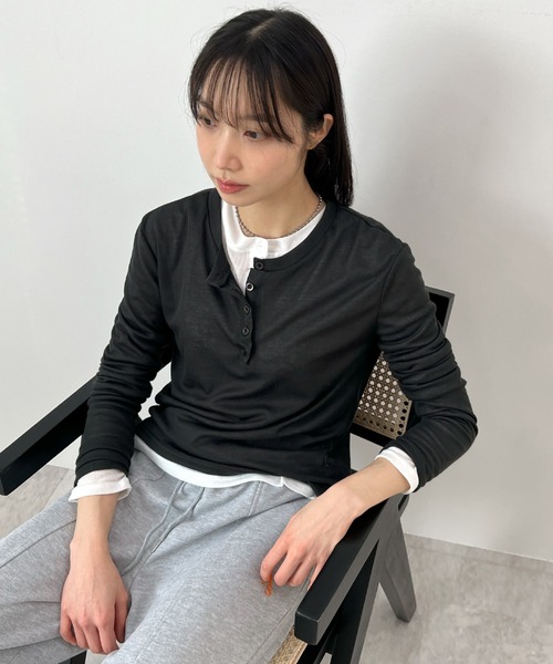 「ABYS」 長袖カットソー MEDIUM ホワイト レディース