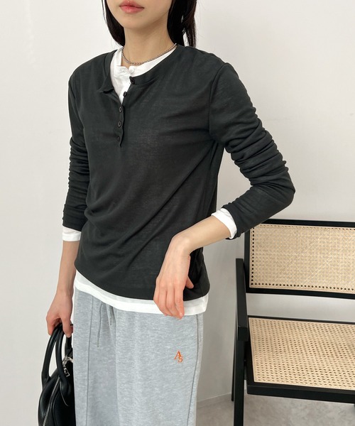 「ABYS」 長袖カットソー MEDIUM ホワイト レディース