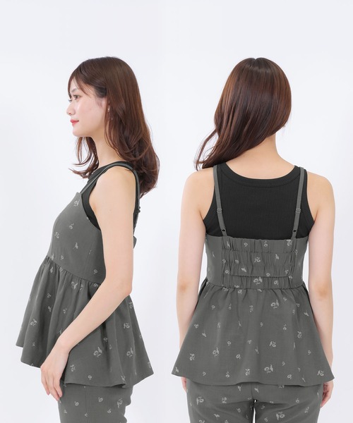 マリークワント（MARY QUANT）/総柄リアルデイジー刺繍 ビスチェ MARY QUANT（マリークヮント） tシャツ マリークワント 総柄リアル