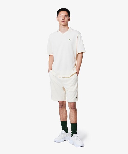 LACOSTE（ラコステ） パンツ L.12.12アレンジ 鹿の子地ショーツ メンズ