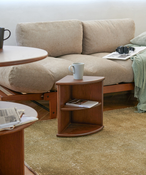 journal standard Furniture 家具 PORTO QUARTER TABLE brown