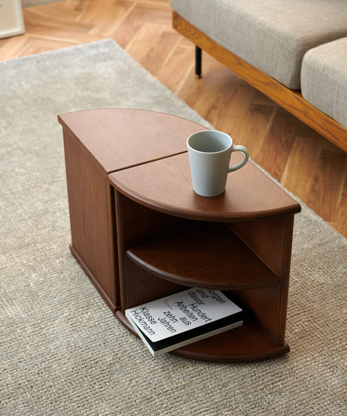 journal standard Furniture 家具 PORTO QUARTER TABLE brown