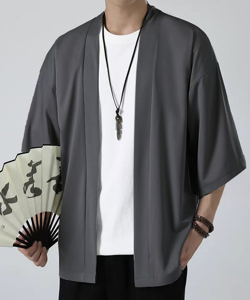 CALIFORNIA OUTFITTERS 着物 7B6 和モダン 羽織シャツ メンズ
