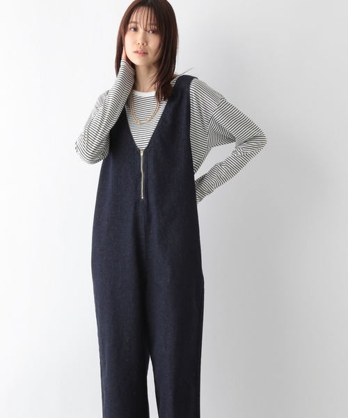 GLOBAL WORK 「GLOBAL WORK」 オーバーオール MEDIUM ネイビー