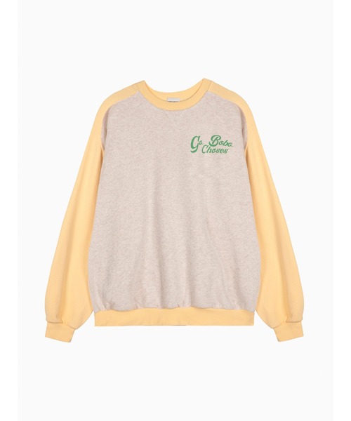 トレーナー スウェット Carnation flower relaxed sweatshirt レディース