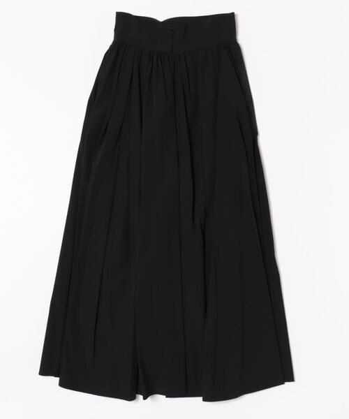 CLANE 黒いベルベット ロングスカート フレアシルエット CLANE スカート 「CLANE/クラネ」FRONT ZIP FLARE SKIRT