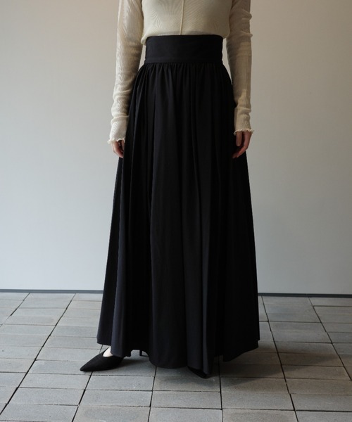 値下げ★CLANE★美シルエットフレアスカート♪黒ブラック CLANE スカート WIDE BELT FLARE SKIRT : ZOZOTOWN Yahoo!店