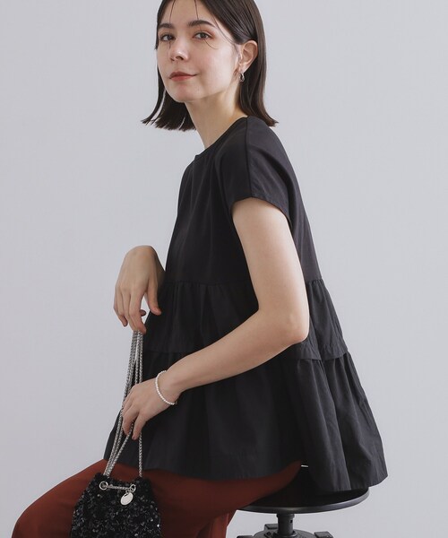 OPAQUE.CLIP（オペークドットクリップ） tシャツ 半袖 ドッキング