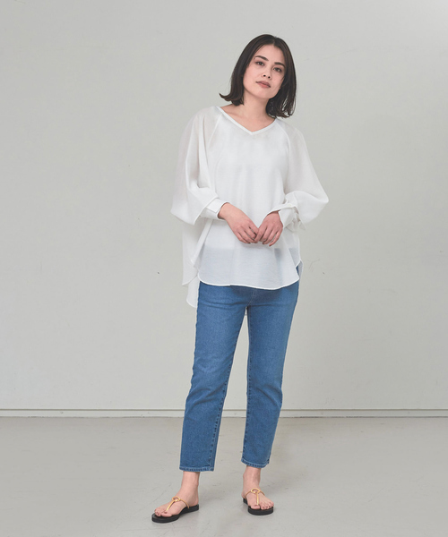 「qualite」 デニムパンツ「eコラボ」 38 グレー レディース