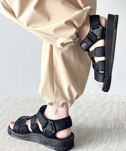 「Java」 フラットサンダル 25.0cm アイボリー レディース_画像7