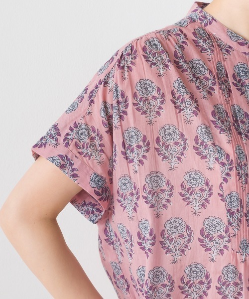 「OMNES」 半袖ワンピース FREE ブルー系その他 レディース_画像5