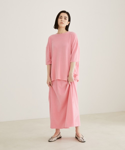 「SALON adam et rope'」 半袖Tシャツ FREE ピンク レディース_画像6