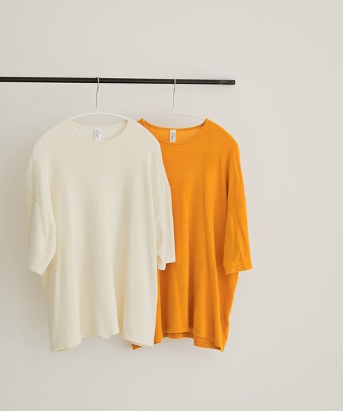 「SALON adam et rope'」 半袖Tシャツ FREE ピンク レディース_画像8