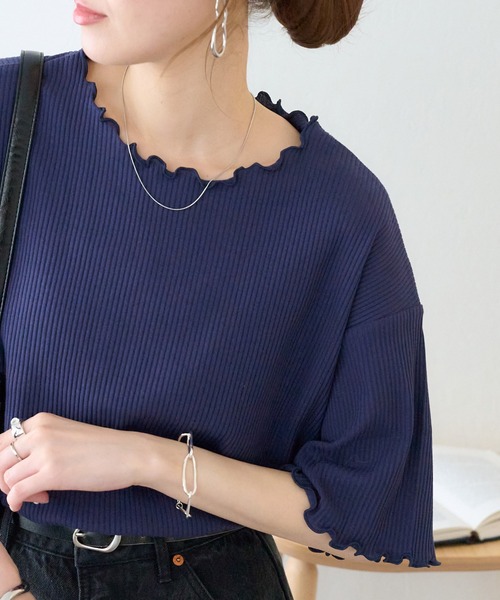 「DISCOAT」 半袖カットソー MEDIUM ベージュ レディース_画像6