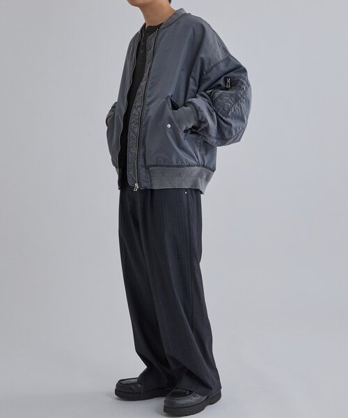 UN3D ショートMA-1グレー UN3D.（アンスリード）の「SHORT MA-1 / ショートMA-1（MA-1）」 - WEAR
