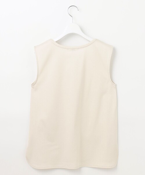 「J.PRESS」 ノースリーブトップス LARGE ベージュ レディース_画像8