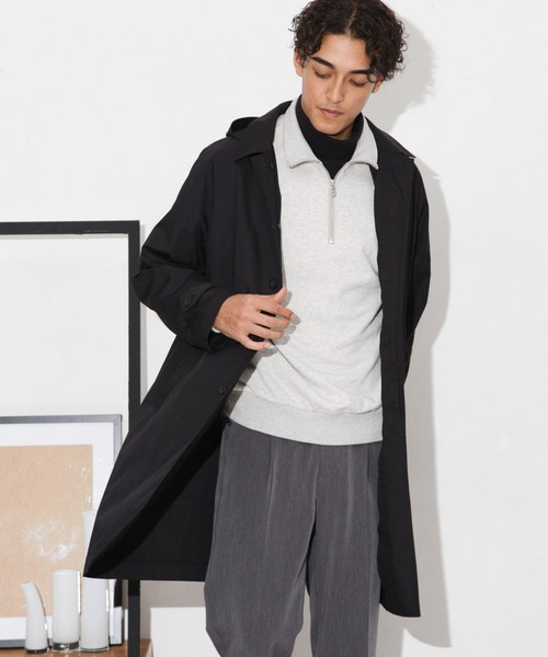 「NANO universe」 ステンカラーコート M ベージュ メンズ_画像5