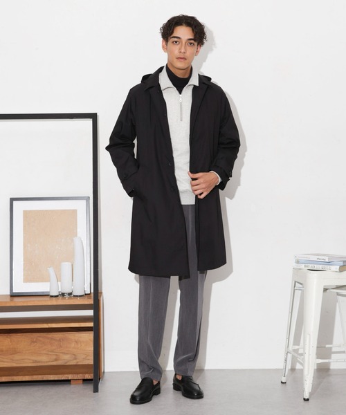 「NANO universe」 ステンカラーコート M ベージュ メンズ_画像7