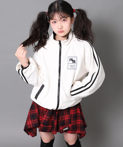 ANAP 黒 ロゴ入りキッズスカート サイズL ANAP kids（アナップキッズ） セットアップ ラインデザインハーフ