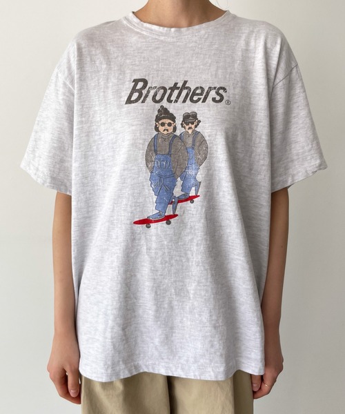 「CANAL JEAN」 半袖Tシャツ ONE SIZE ライトグレー レディース_画像5