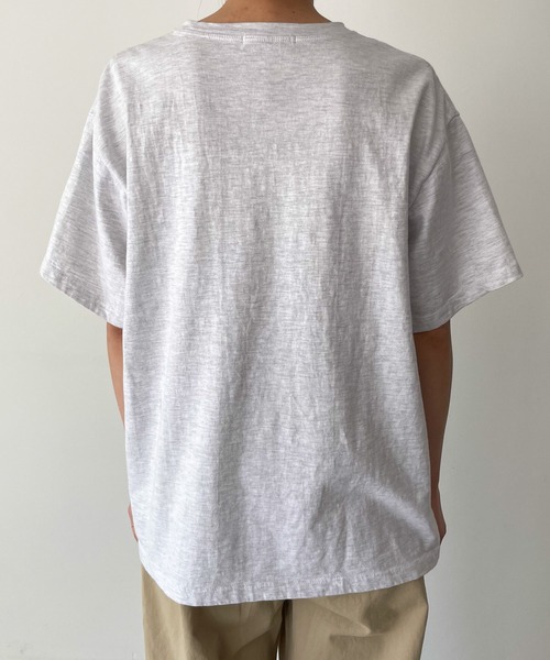 「CANAL JEAN」 半袖Tシャツ ONE SIZE ライトグレー レディース_画像7