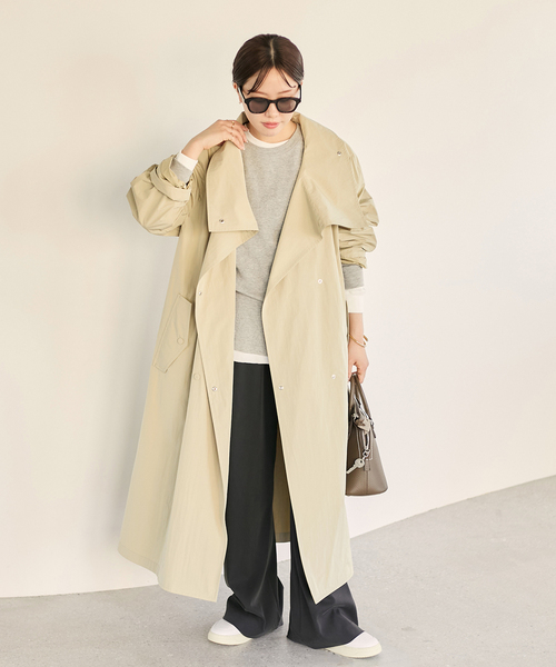 Plage プラージュ ウールロングコート 38サイズ plage（プラージュ） チェスターコート 38 ブラウン レディース